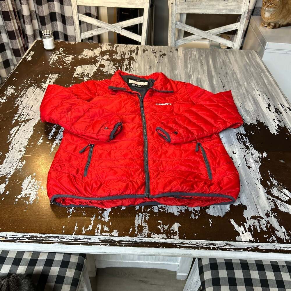 Hilti Red Quilted Puffer Lightweight Insulated Workwear Jacket 2XL